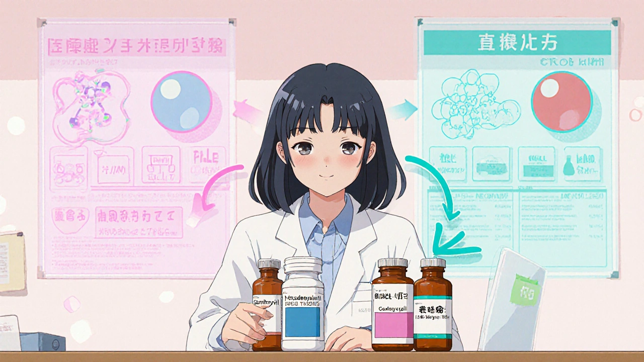 Gemfibrozilとスタチン比較：コレステロール低下薬の選び方