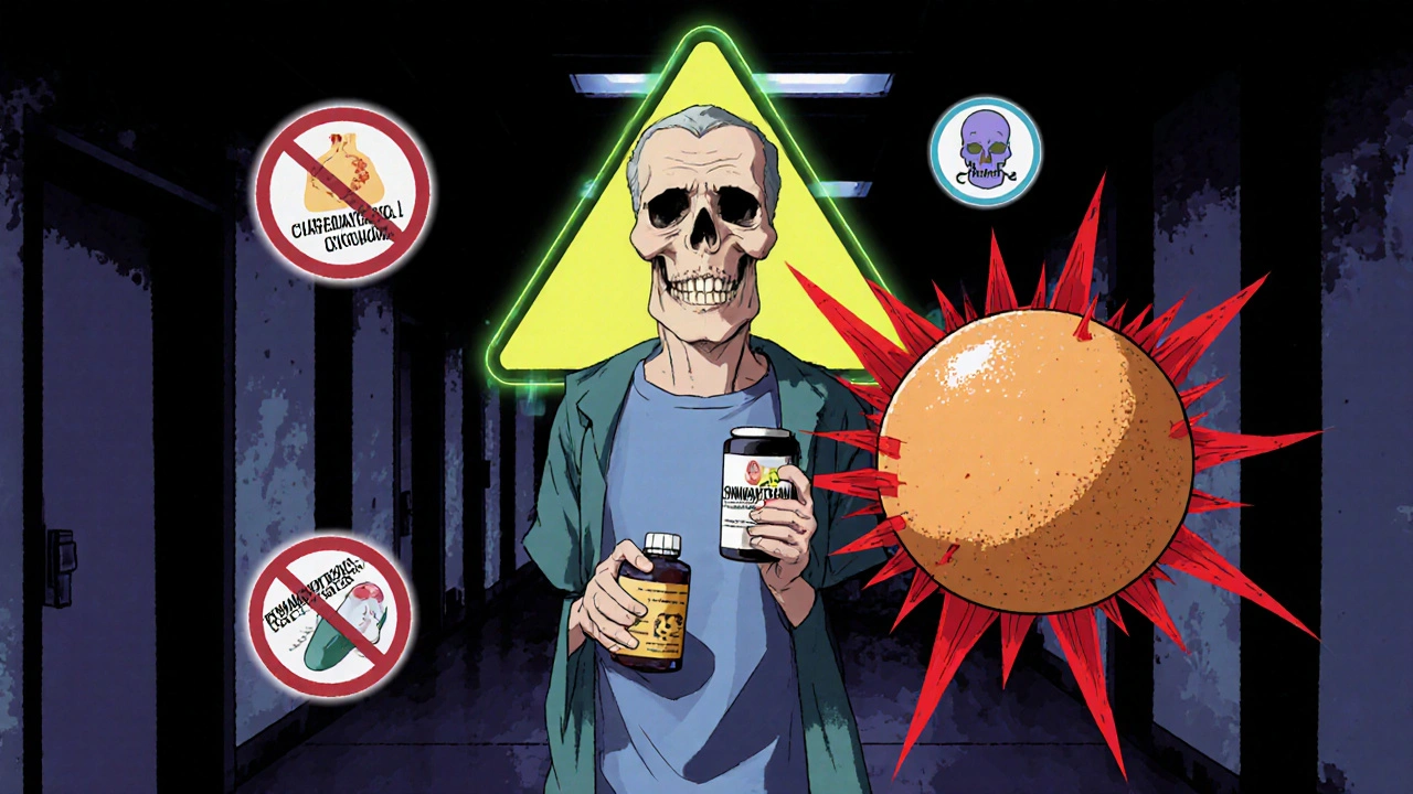 シムバスタチンと高用量の危険な薬の相互作用