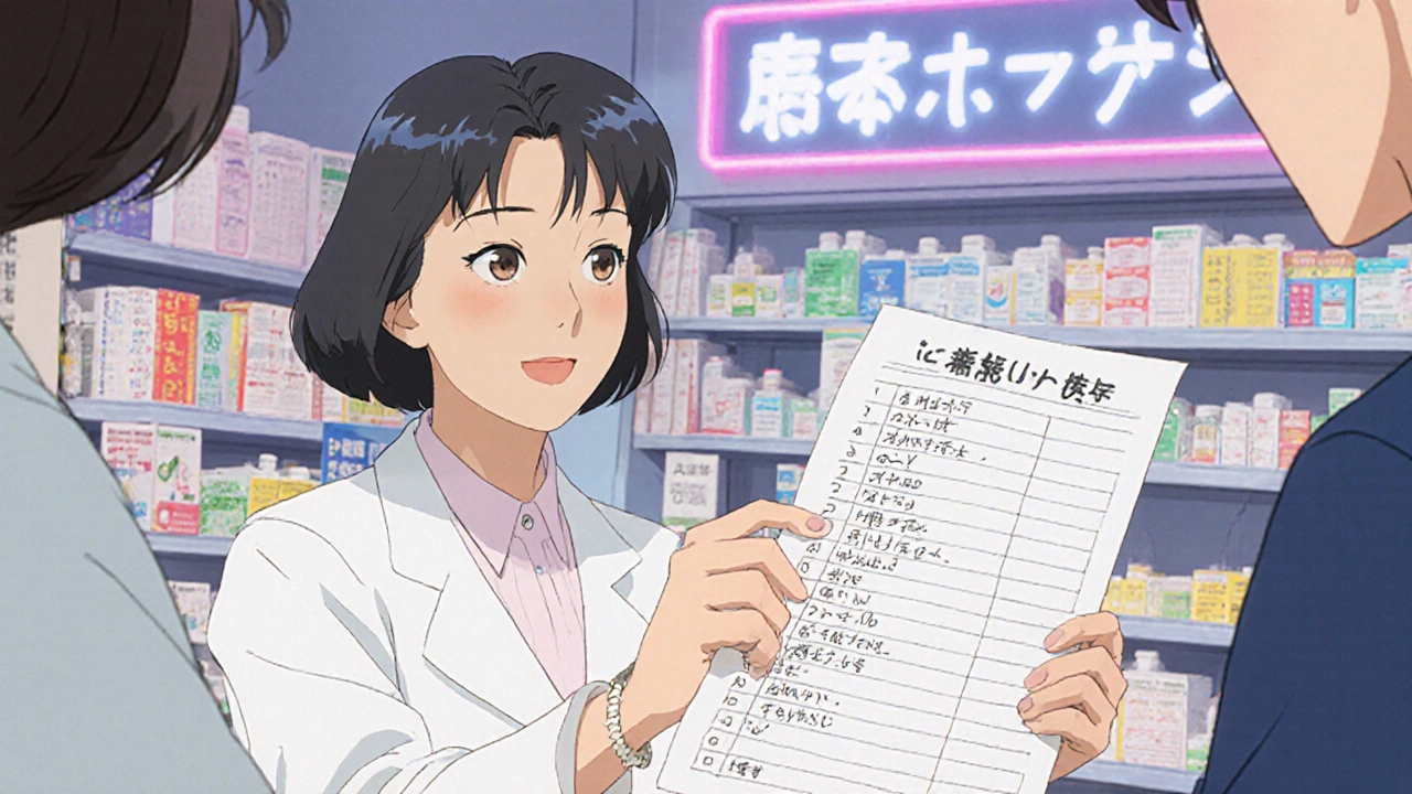 薬の相互作用を防ぐための完全な服薬リストの共有方法