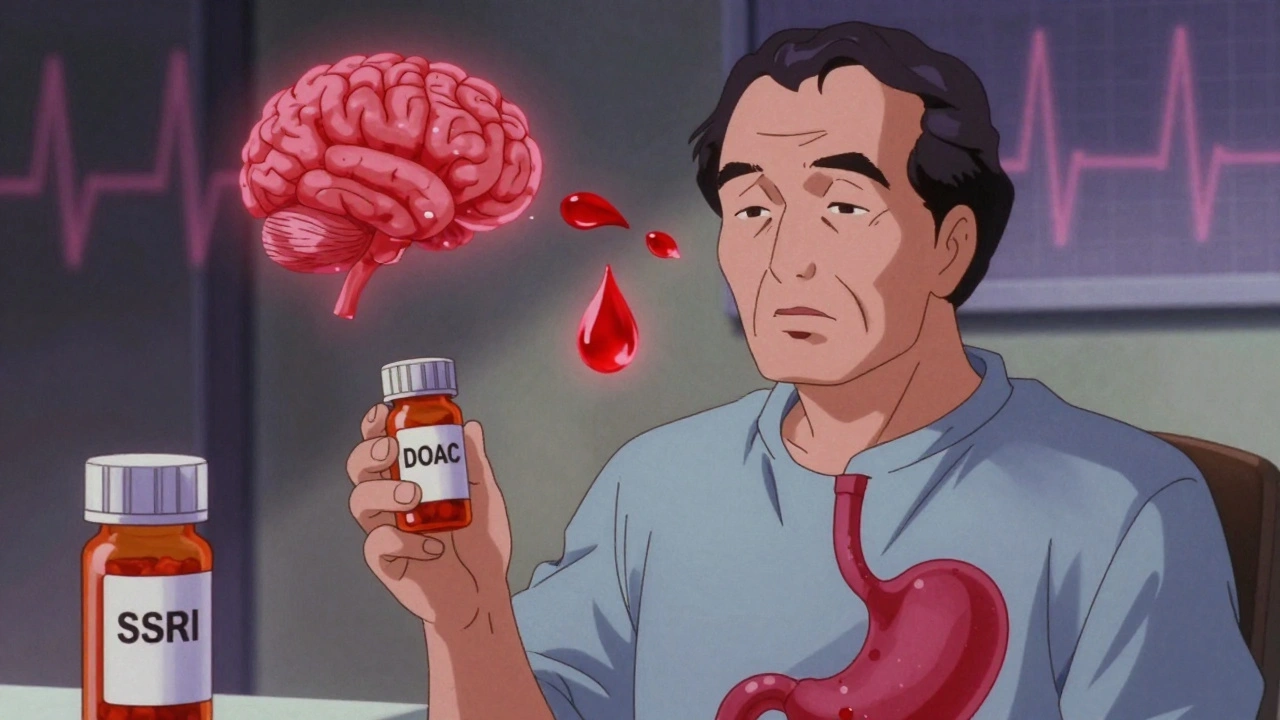 SSRIと抗凝固薬の併用：血小板機能低下による出血リスクの実態