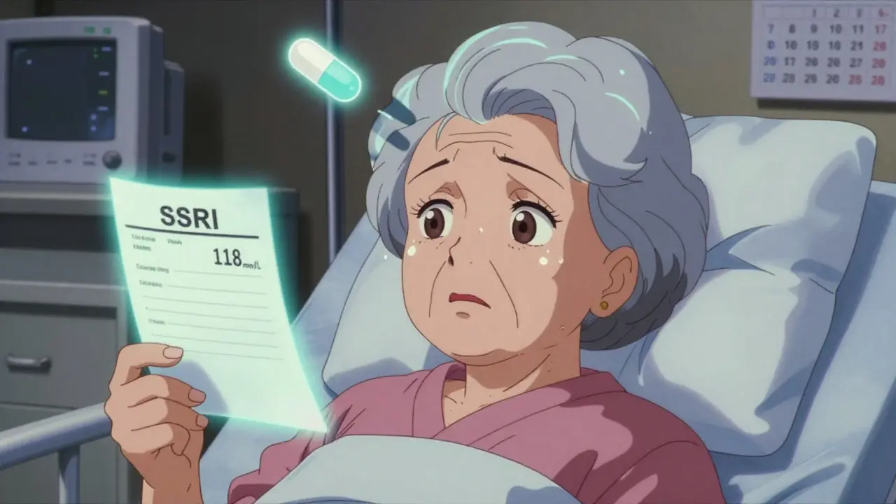 SSRIによる低ナトリウム血症：混乱や意識障害のリスク