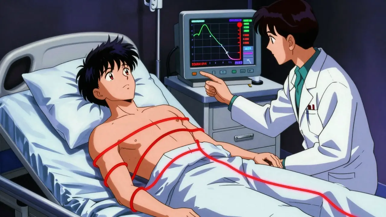 赤いラインで囲まれたワルファリン投与患者