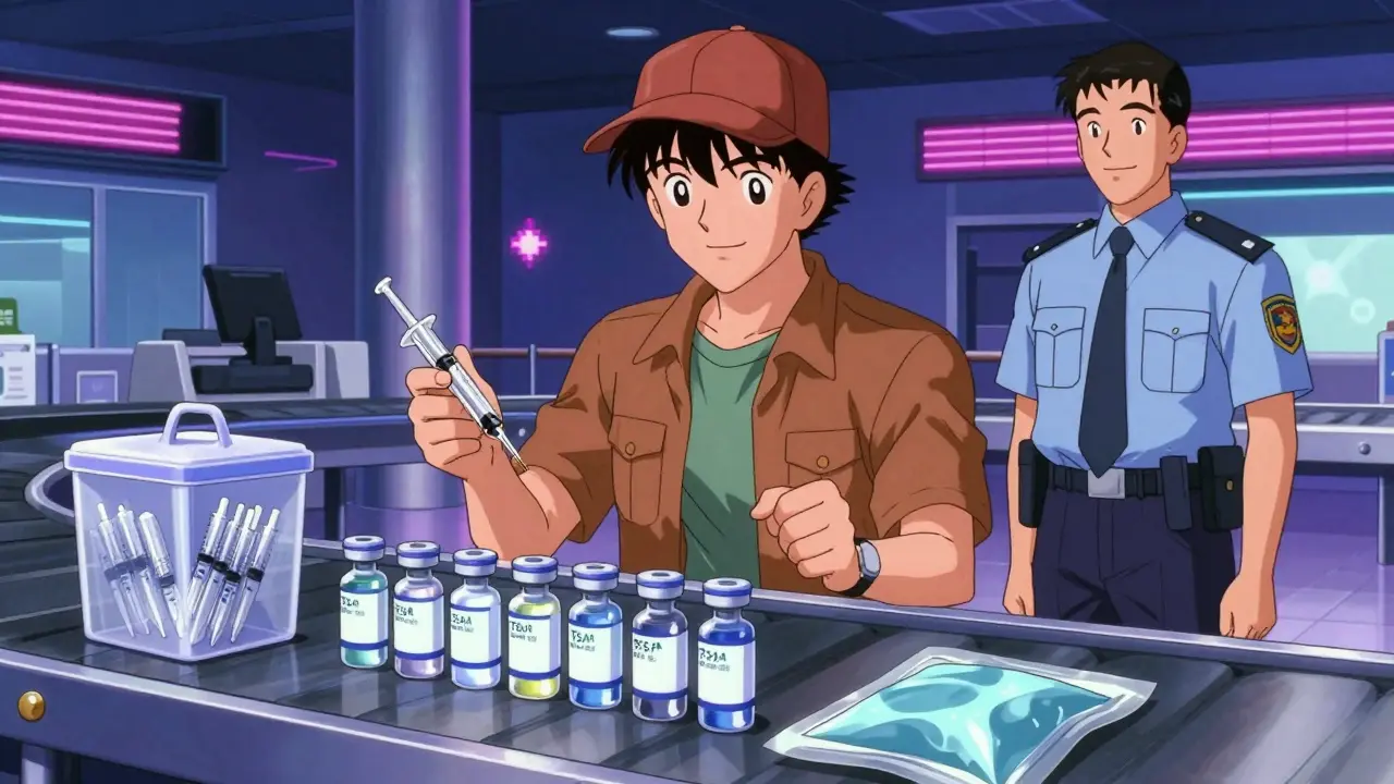 飛行機に注射薬、注射器、鋭利物を持ち込む方法：完全なガイド