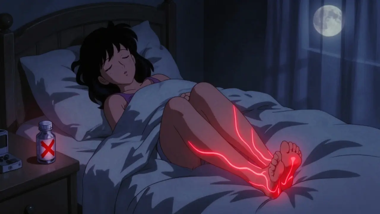 抗ヒスタミン薬と不安静脚症：症状悪化と代替療法