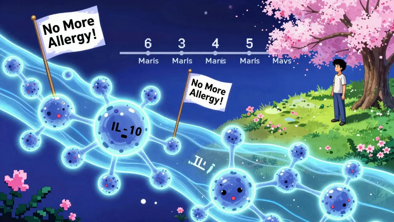 免疫細胞が炎症を抑える様子を描いた科学的アニメーション。